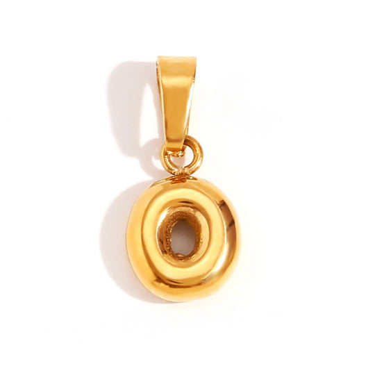 Collana con iniziali a bolla chic