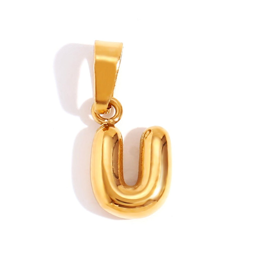 Collana con iniziali a bolla chic