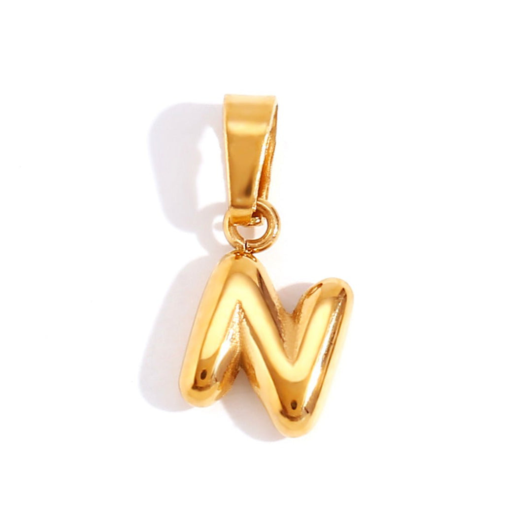 Collana con iniziali a bolla chic