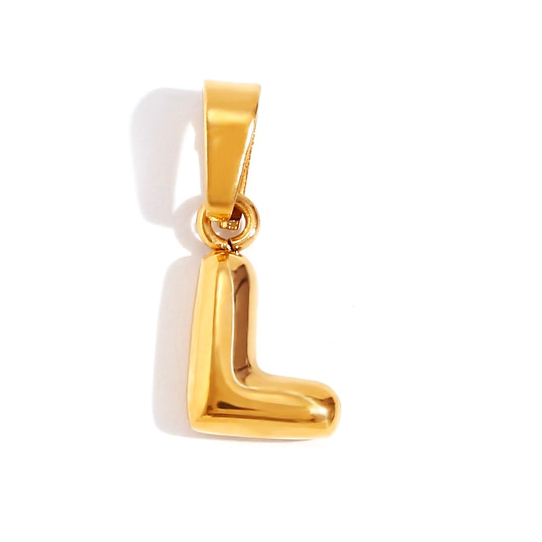 Collana con iniziali a bolla chic