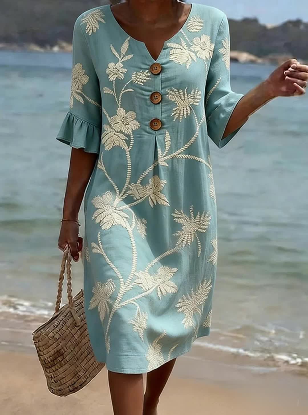 Abito Donna Casual con Stampa Floreale
