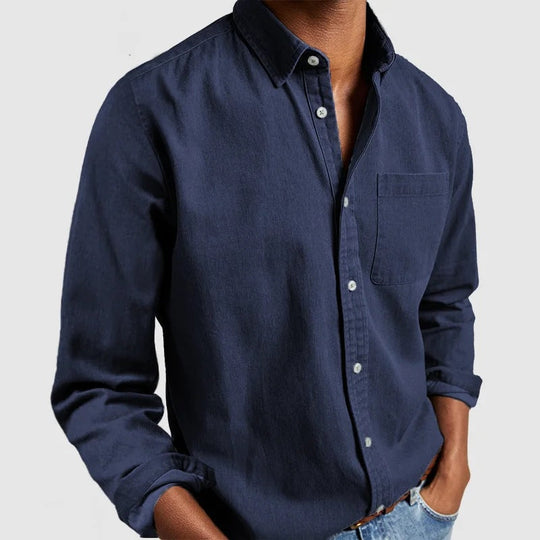 Hayden | Men's Long Sleeve Collared Shirt