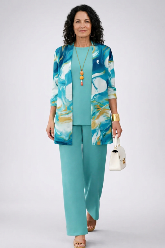 Gaëlle | Three Piece Set Sky Blue