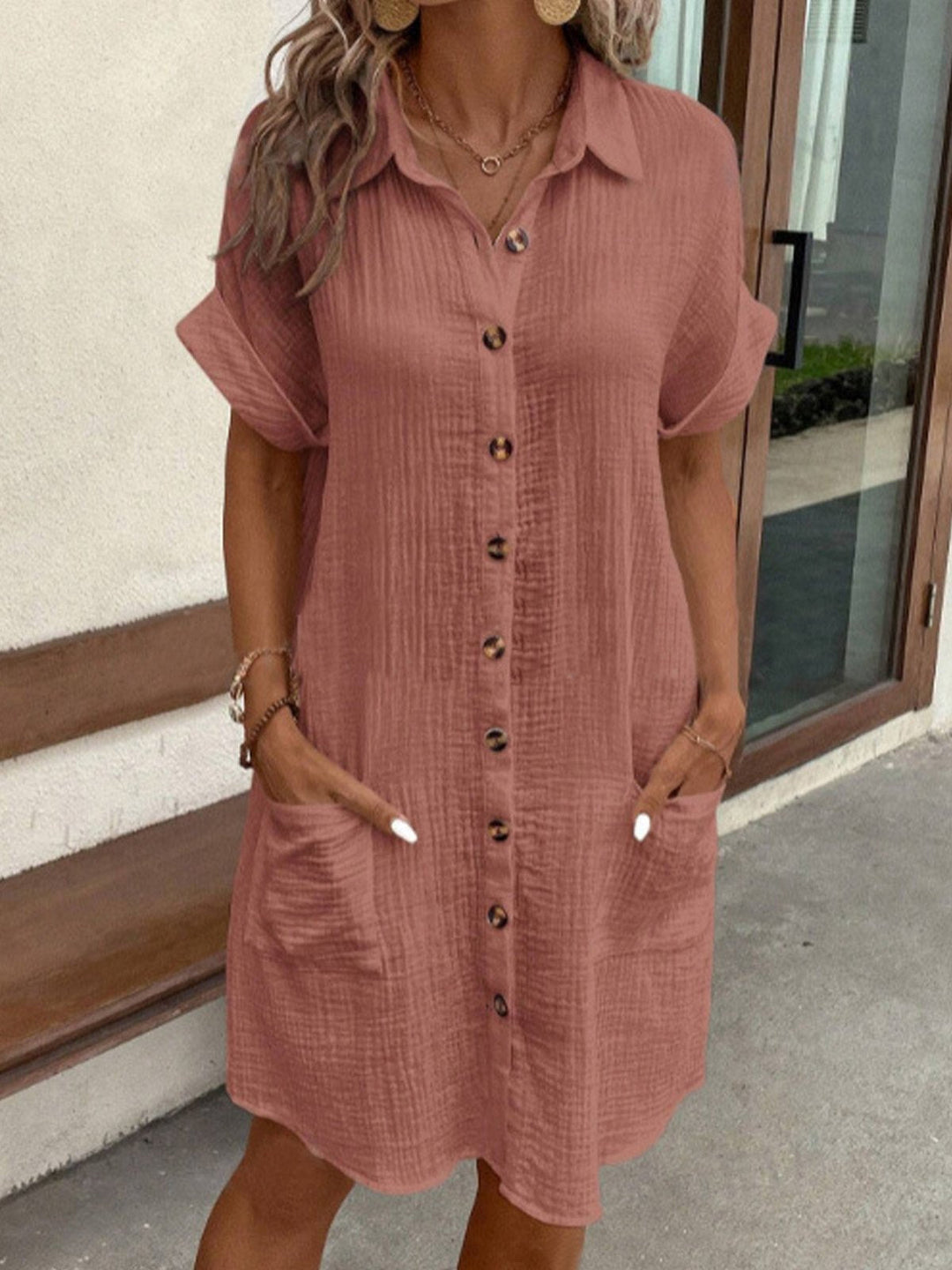 Juliette | Abito Estivo a Camicia con Bottoni
