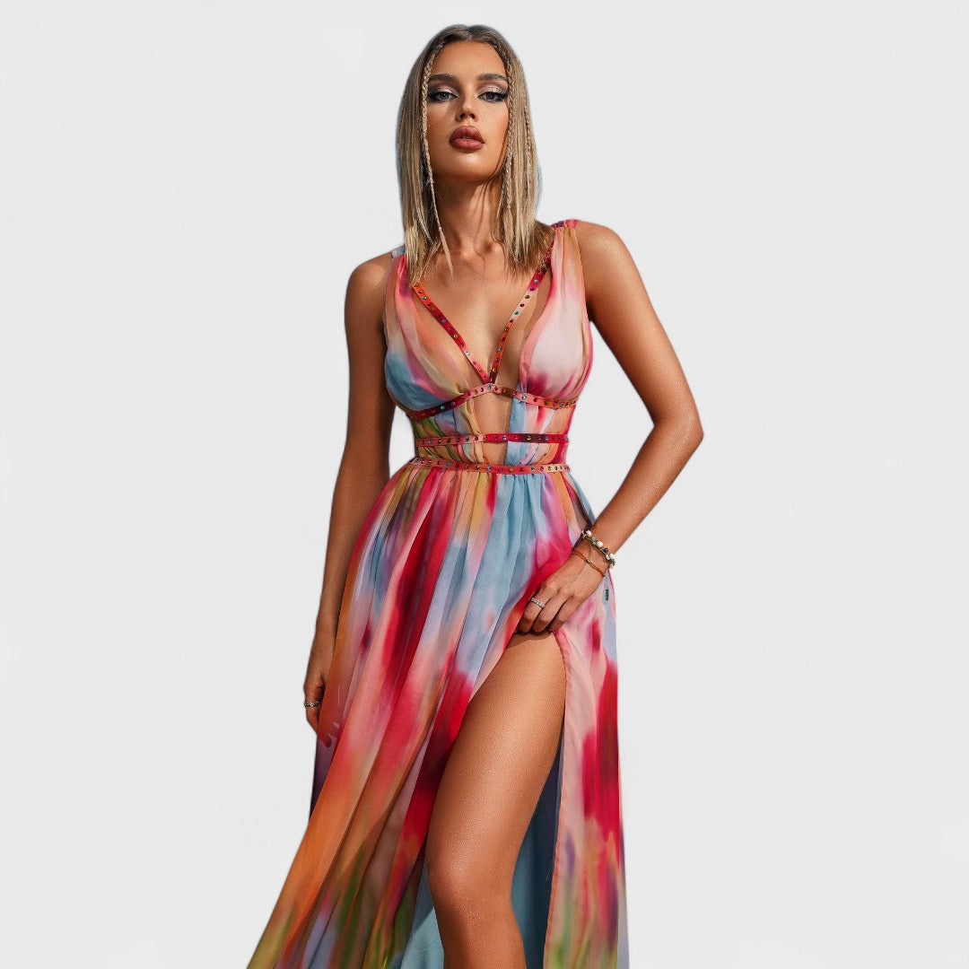Freya | Painted long dress
