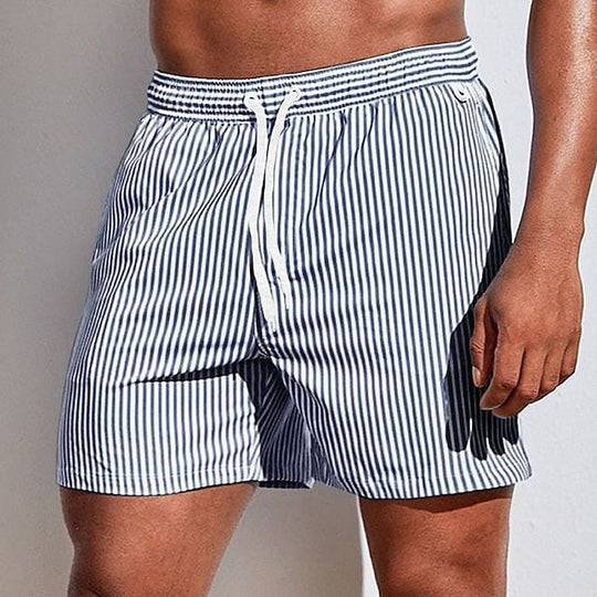 Azlan | Men's Striped Elegant Swimsuit - Classic Style