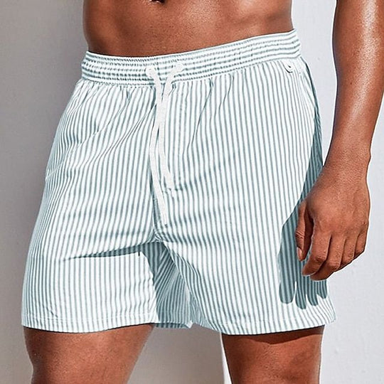 Azlan | Men's Striped Elegant Swimsuit - Classic Style