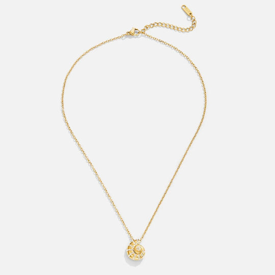 Crystal Shell Pendant Necklace