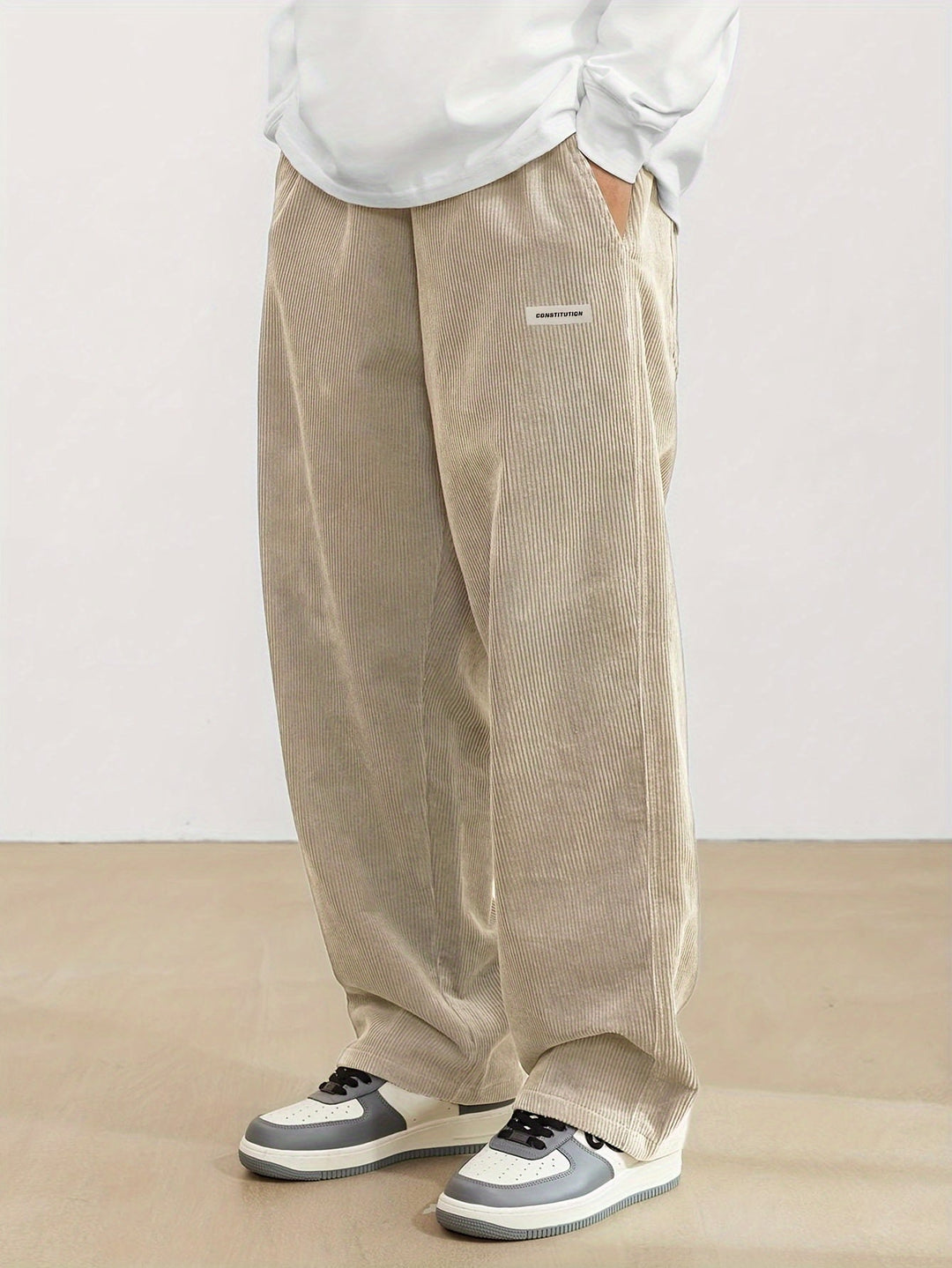 Emil | Men's Wide Leg Corduroy Casual Trousers