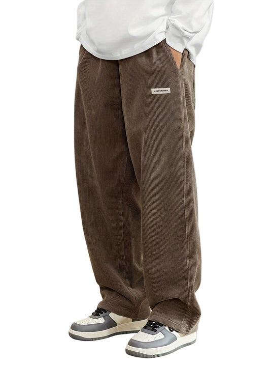 Emil | Men's Wide Leg Corduroy Casual Trousers