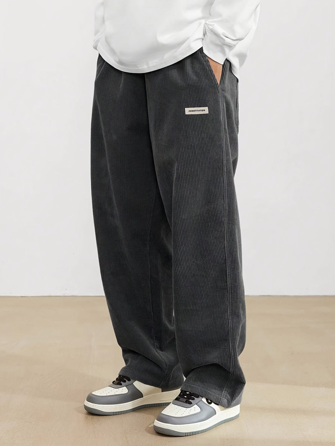 Emil | Men's Wide Leg Corduroy Casual Trousers