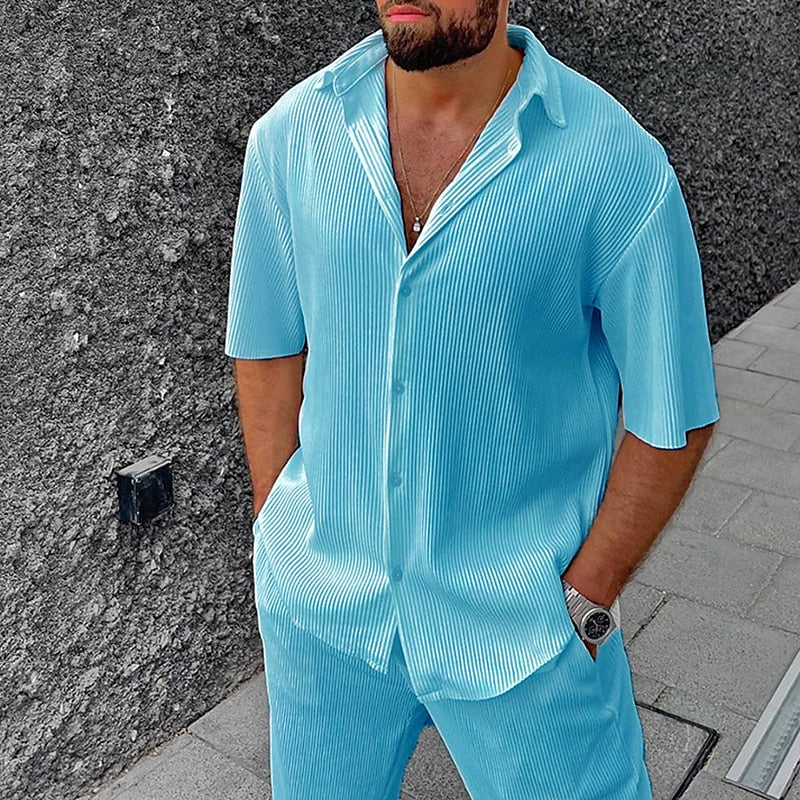Clyde | Soft Cotton Polo and Matching Shorts Set for Men