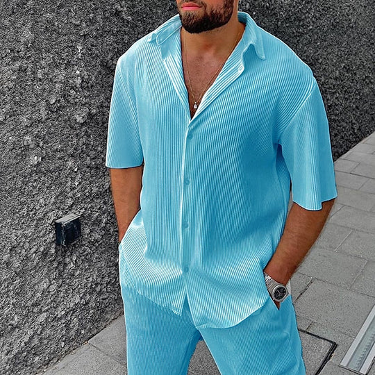 Clyde | Soft Cotton Polo and Matching Shorts Set for Men