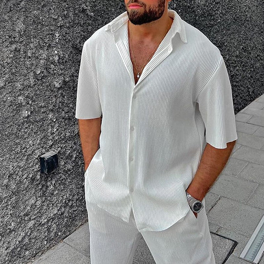 Clyde | Soft Cotton Polo and Matching Shorts Set for Men
