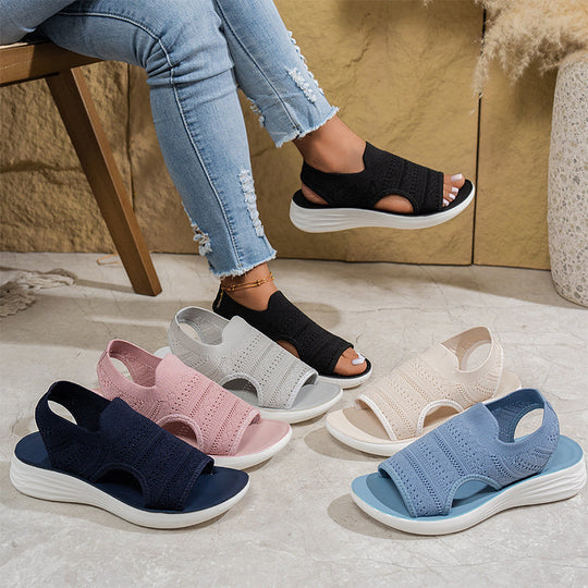 Anne™ | Sandali con plateau da donna realizzati in materiale traspirante