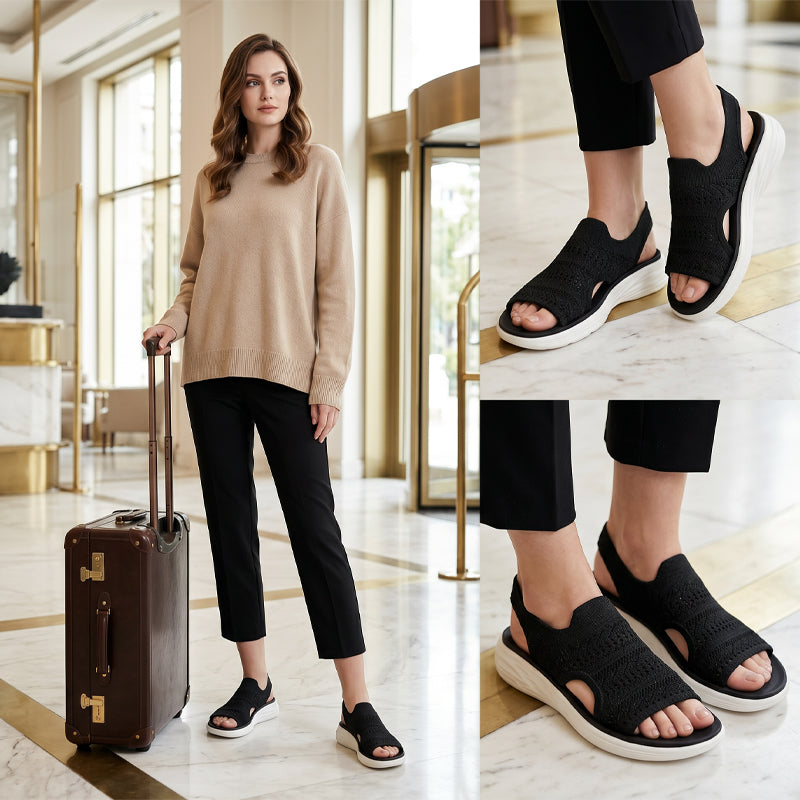 Anne™ | Sandali con plateau da donna realizzati in materiale traspirante