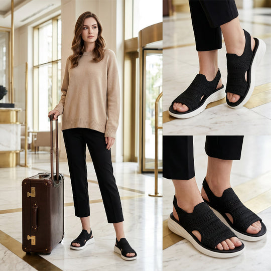 Anne™ | Sandali con plateau da donna realizzati in materiale traspirante