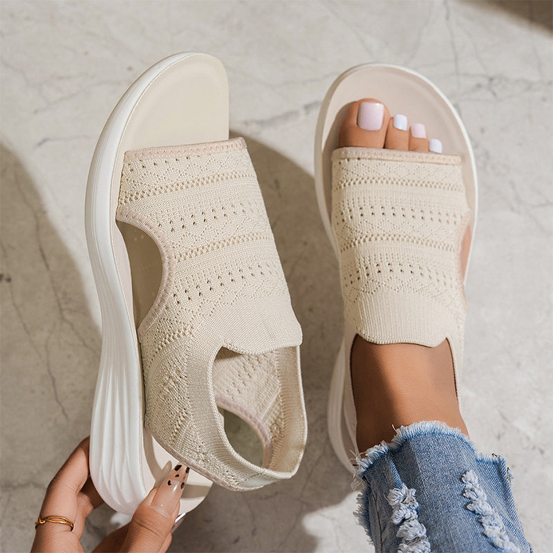 Anne™ | Sandali con plateau da donna realizzati in materiale traspirante