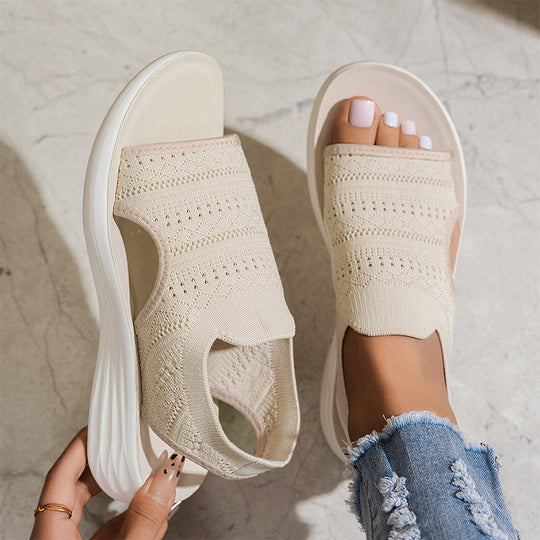 Anne™ | Sandali con plateau da donna realizzati in materiale traspirante