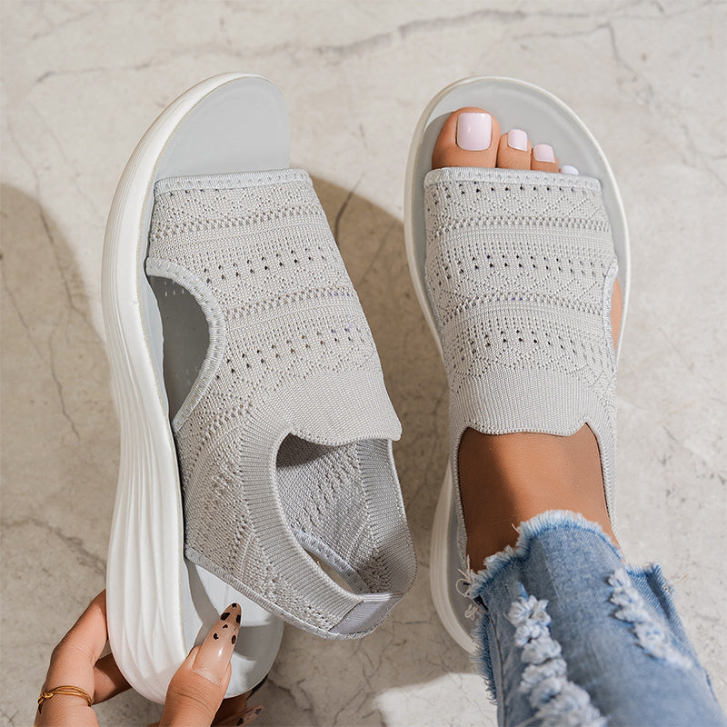 Anne™ | Sandali con plateau da donna realizzati in materiale traspirante