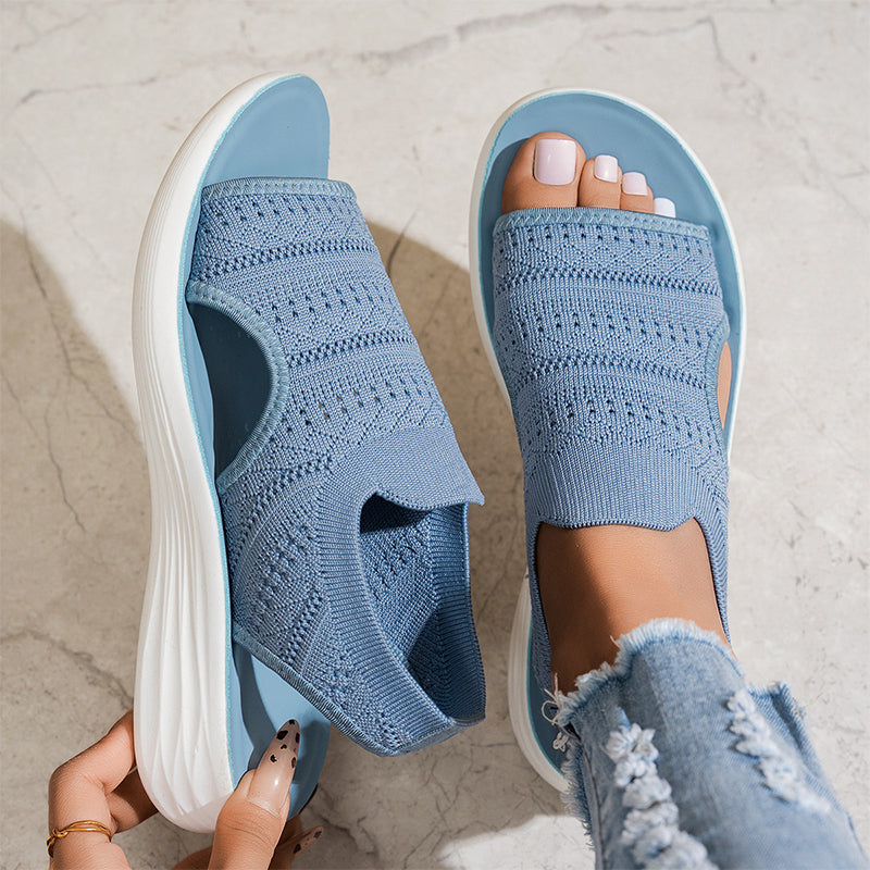 Anne™ | Sandali con plateau da donna realizzati in materiale traspirante
