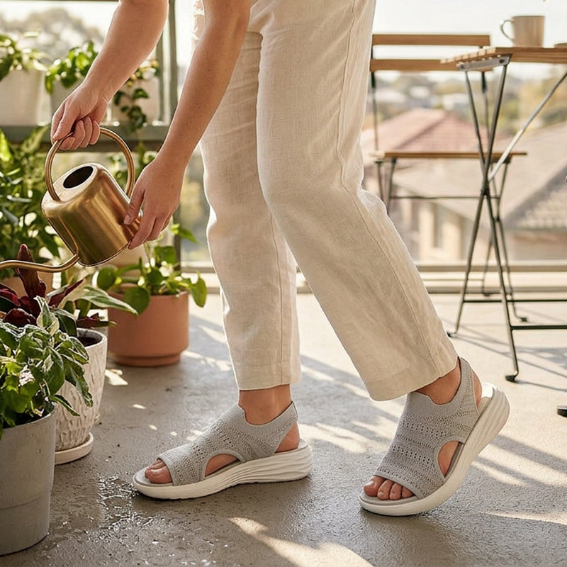 Anne™ | Sandali con plateau da donna realizzati in materiale traspirante