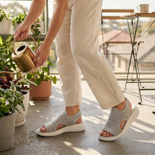 Anne™ | Sandali con plateau da donna realizzati in materiale traspirante